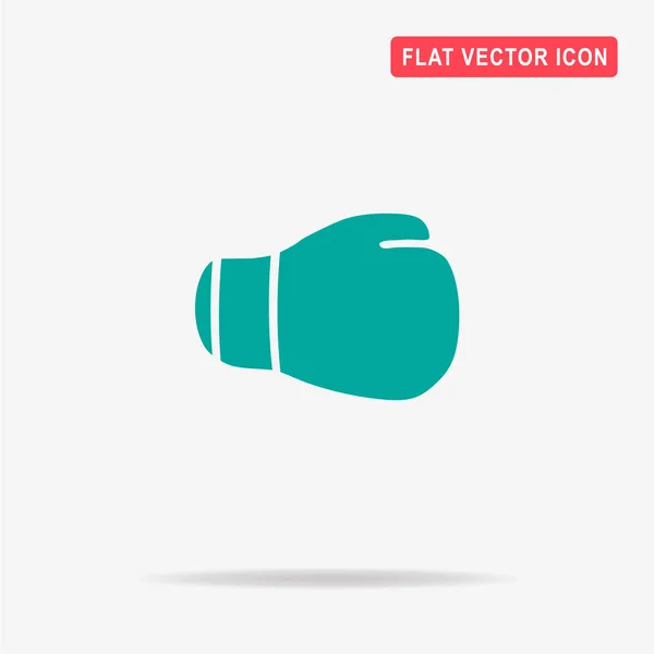 Значок Боксерской Перчатки Векторная Концепция — стоковый вектор