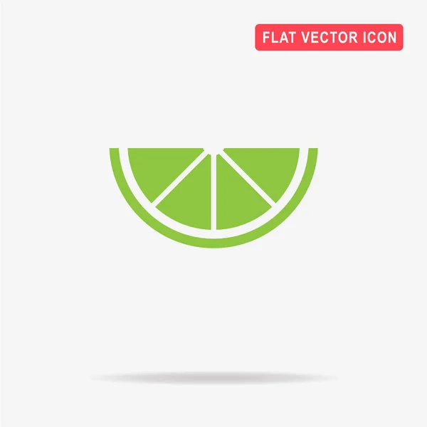 Икона Лимона Векторная Концепция — стоковый вектор
