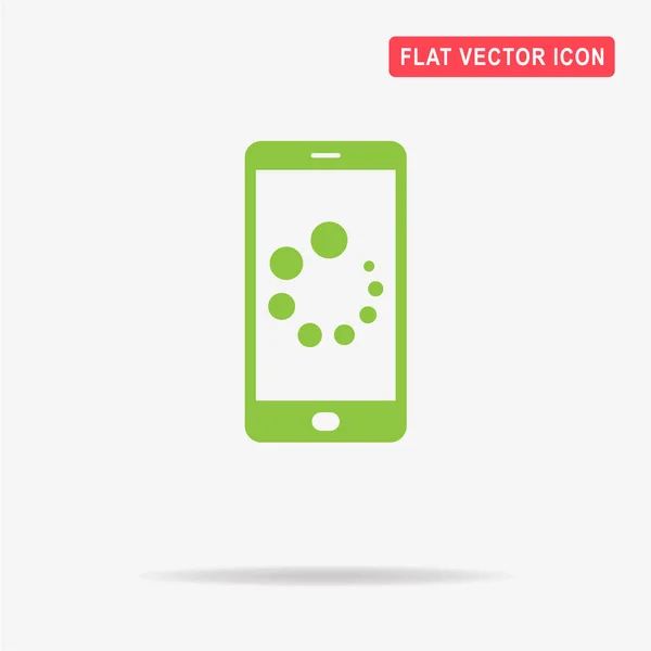 Mobiele Laden Pictogram Vectorillustratie Concept Voor Ontwerp — Stockvector