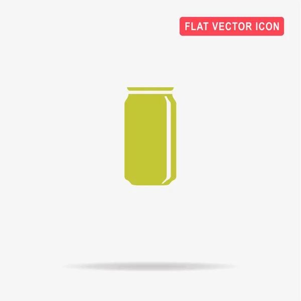 Ícone Lata Refrigerante Ilustração Conceito Vetor Para Design — Vetor de Stock