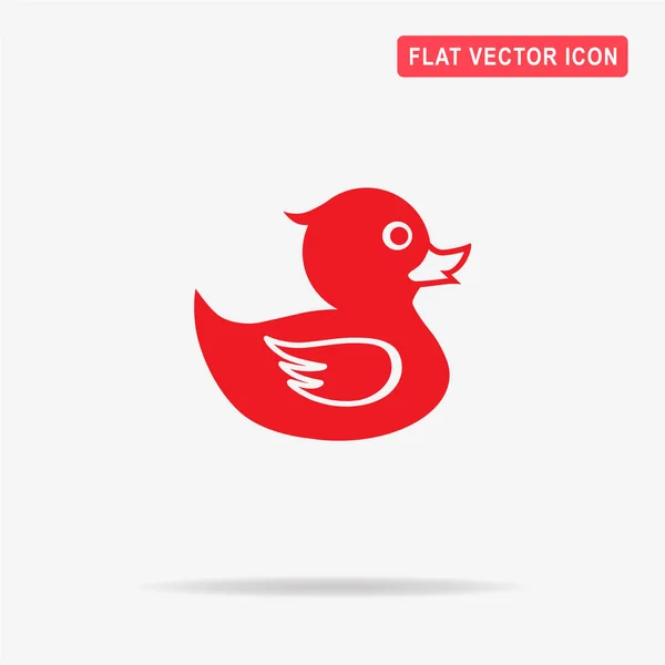 Rubber Duck Icon Vector Concept Illustration Design — Stock Vector