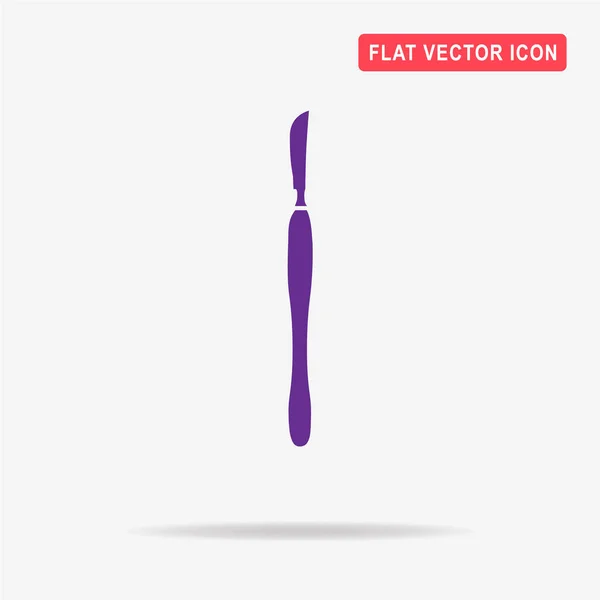 Scalpel Icon Vector Concept Illustration Design — Stock Vector