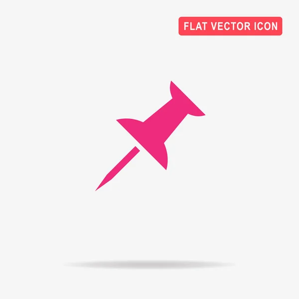 Push Pin Symbol Vektor Konzept Illustration Für Design — Stockvektor