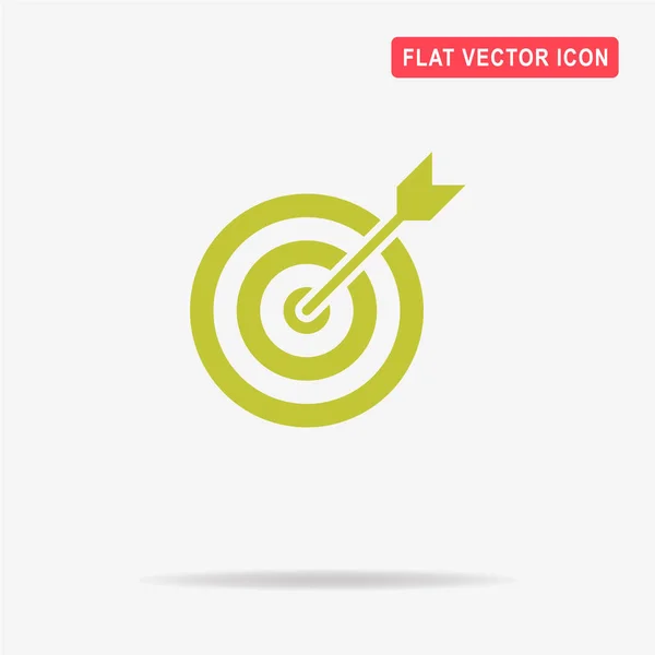 Doel Pijl Pictogram Vectorillustratie Concept Voor Ontwerp — Stockvector