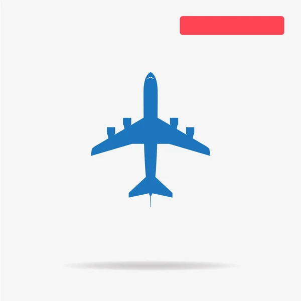 Εικονίδιο Αεροπλάνου Εικονογράφηση Διανυσματικής Έννοιας Για Σχεδιασμό — Διανυσματικό Αρχείο