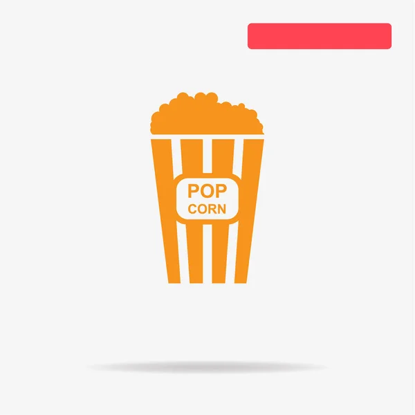 Popcorn Ikone Vektor Konzept Illustration Für Design — Stockvektor