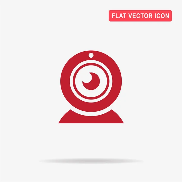 Εικονίδιο Κάμερας Web Vector Εικονογράφηση Έννοια Για Σχεδιασμό — Διανυσματικό Αρχείο