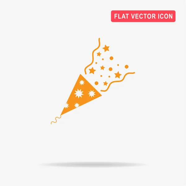 Popper Icon Vector Concept Illustration Design — Stock Vector