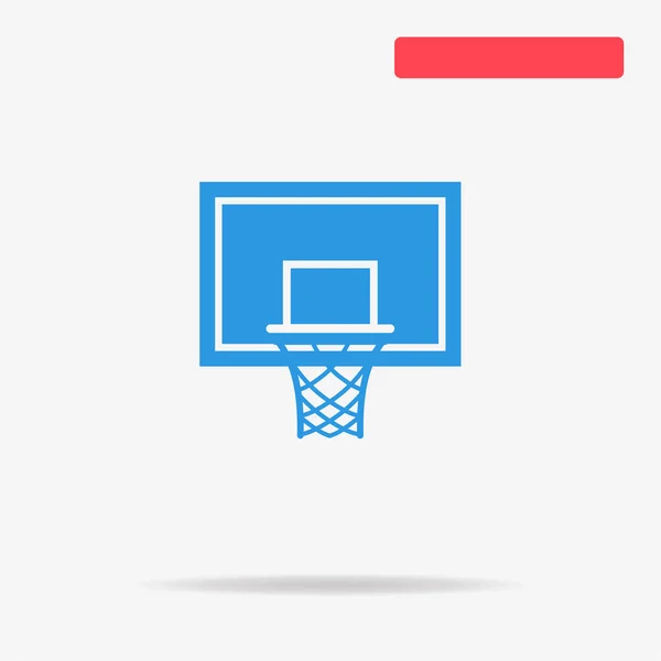 Koszykówka Hoop Ikony Wektor Ilustracja Koncepcja Projektowania — Wektor stockowy