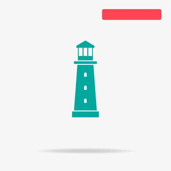 Lighthouse icon. Vector concept illustration for design.