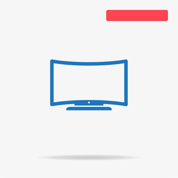 テレビ アイコン デザインのベクトルの概念図 — ストックベクタ