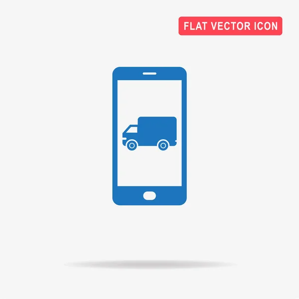 Icône Livraison Mobile Illustration Vectorielle Concept Pour Design — Image vectorielle