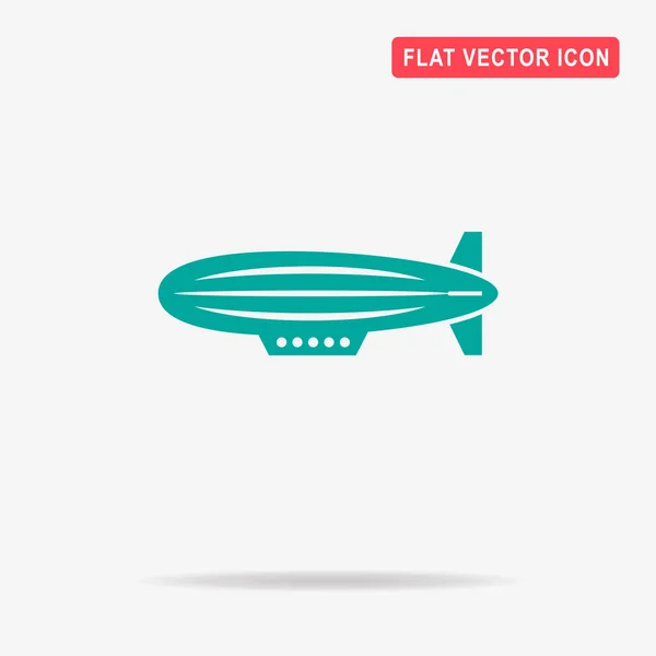 Luftschiffikone Vektor Konzept Illustration Für Design — Stockvektor
