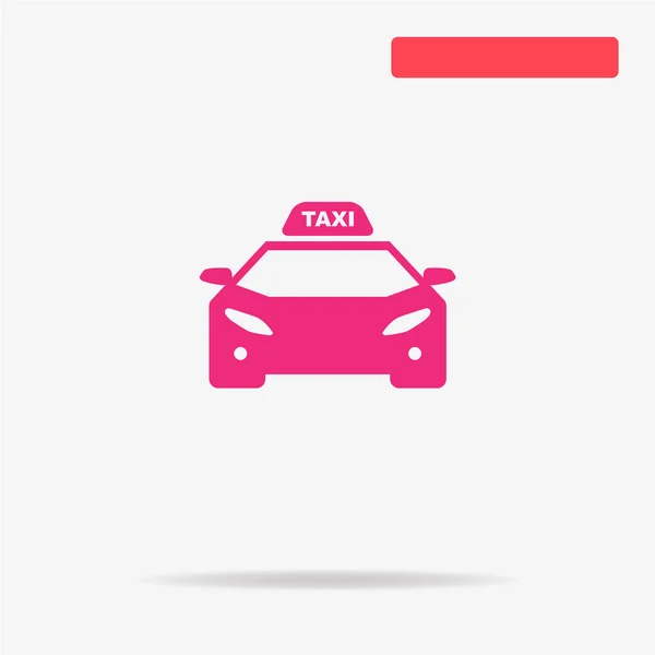 Taxi Ikonra Vektor Koncepció Illusztráció Design — Stock Vector