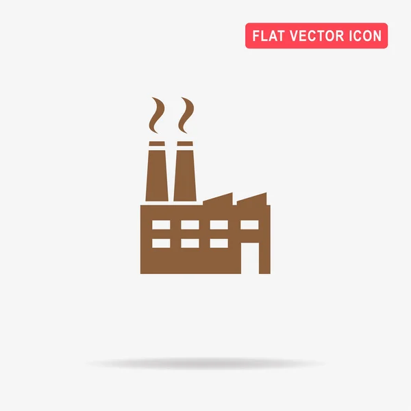 Icono Fábrica Ilustración Del Concepto Vectorial Para Diseño — Vector de stock