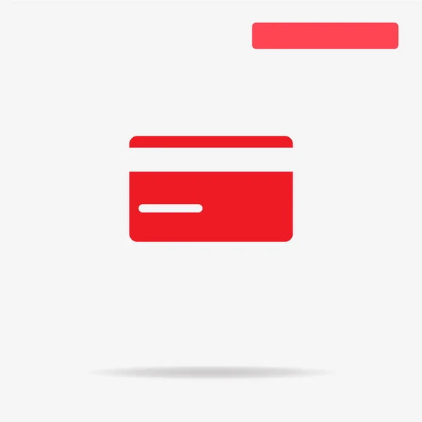 Εικονίδιο Της Πιστωτικής Κάρτας Vector Εικονογράφηση Έννοια Για Σχεδιασμό — Διανυσματικό Αρχείο