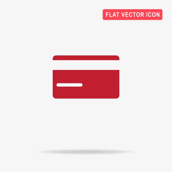 Ícone Cartão Crédito Ilustração Conceito Vetor Para Design — Vetor de Stock