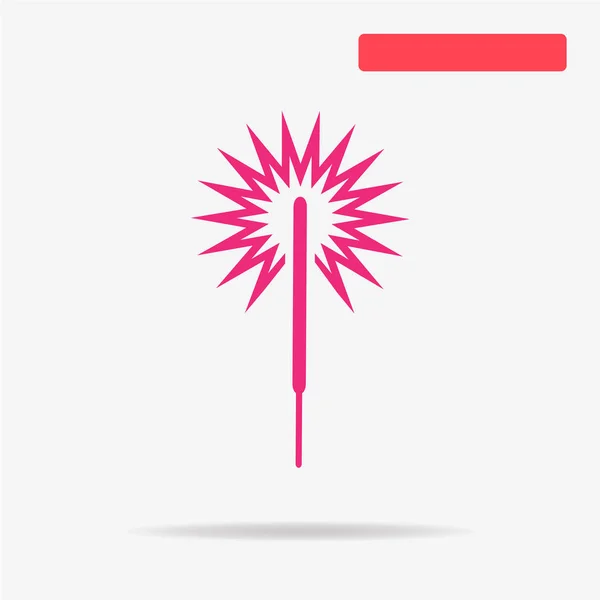 Partij Sparkler Pictogram Vectorillustratie Concept Voor Ontwerp — Stockvector