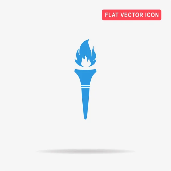 Icône Torche Illustration Vectorielle Concept Pour Design — Image vectorielle
