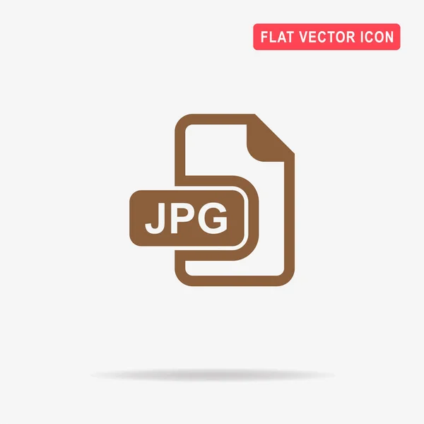 Jpg Pictogram Vectorillustratie Concept Voor Ontwerp — Stockvector