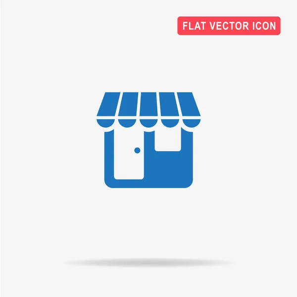 Icono Tienda Ilustración Del Concepto Vectorial Para Diseño — Vector de stock