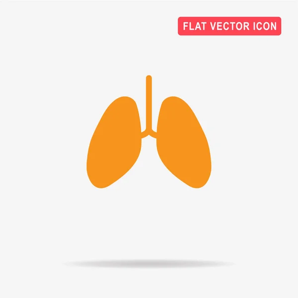 Icono Pulmones Ilustración Del Concepto Vectorial Para Diseño — Vector de stock