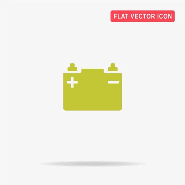 Autobatterie Symbol Vektor Konzept Illustration Für Design — Stockvektor
