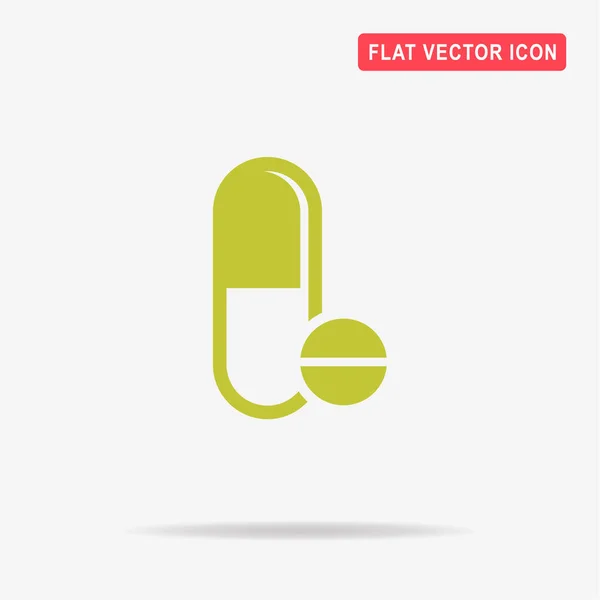 Icono Pastillas Ilustración Del Concepto Vectorial Para Diseño — Vector de stock