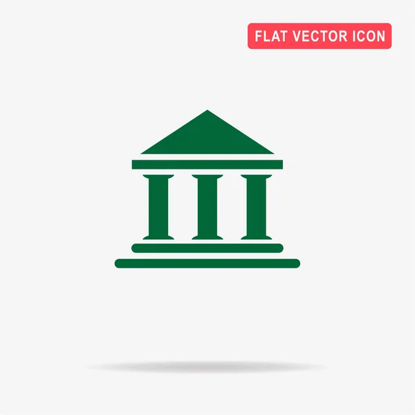 Bank Icon Vector Concept Illustration Design — Stock Vector