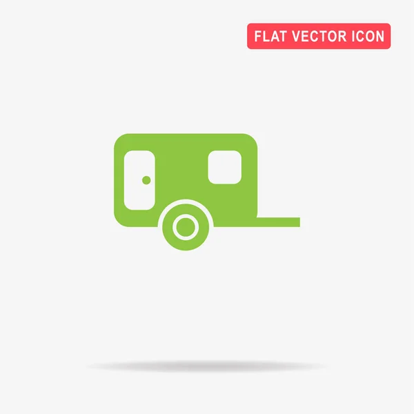 Icono Del Remolque Ilustración Del Concepto Vectorial Para Diseño — Vector de stock