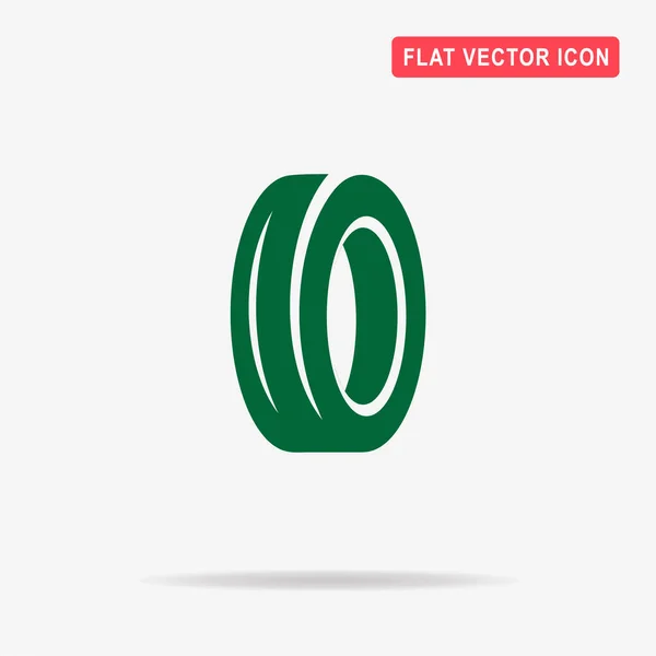 Tire Wegpictogram Vectorillustratie Concept Voor Ontwerp — Stockvector