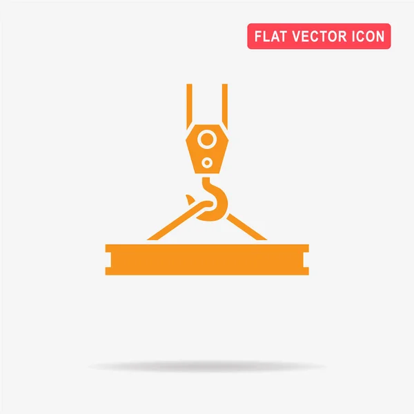 Crane Hook Icon Vector Concept Illustration Design — Stock Vector