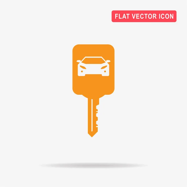 Car Key Icon Vector Concept Illustration Design — Stock Vector