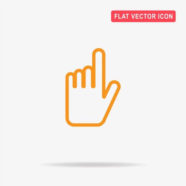 Mão Clique Ícone Ilustração Conceito Vetor Para Design — Vetor de Stock