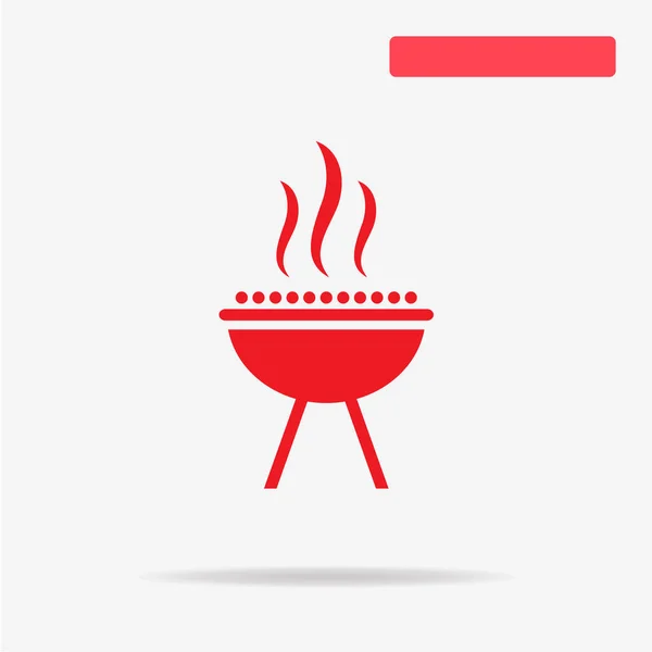 Barbecue Icon Vector Concept Illustration Design — Stock Vector