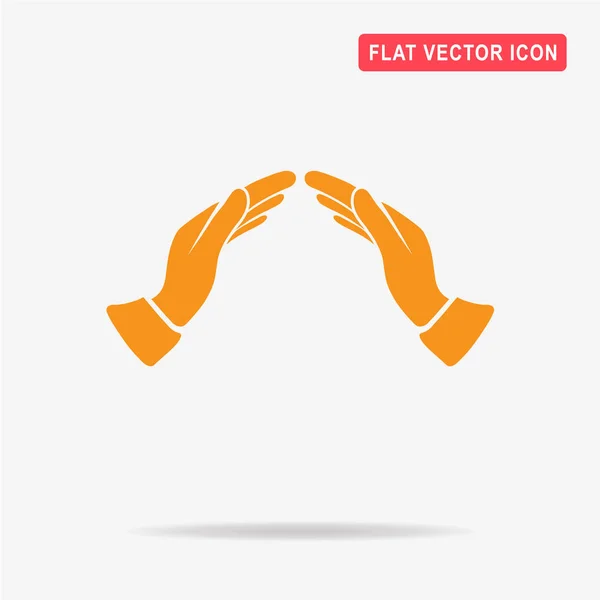 Ícone Mãos Apoio Ilustração Conceito Vetor Para Design — Vetor de Stock