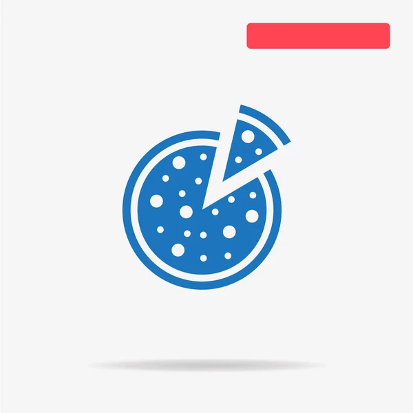 Pizza Ikonen Begreppet Vektorillustration För Design — Stock vektor