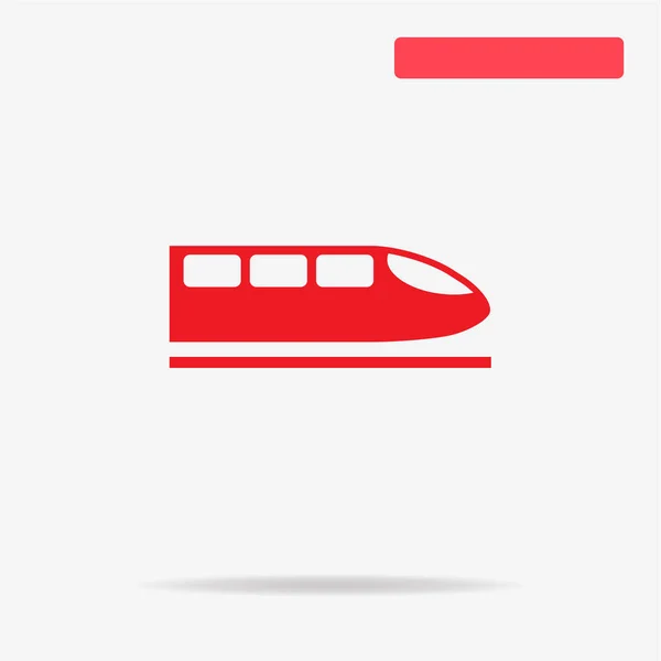 High Speed Train Icon Vector Concept Illustration Design — Stock Vector