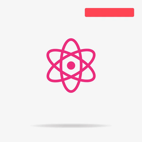 Atom Symbol Vektor Konzept Illustration Für Design — Stockvektor