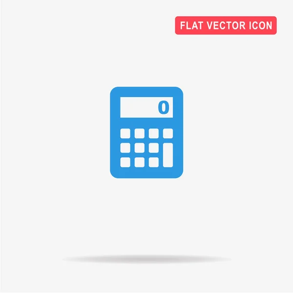 Значок Калькулятора Векторная Концепция — стоковый вектор