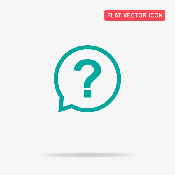 Icono Pregunta Ilustración Del Concepto Vectorial Para Diseño — Vector de stock