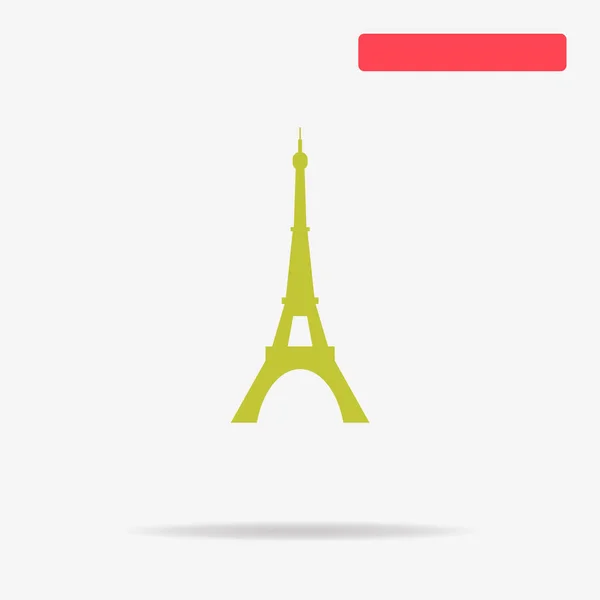 Eiffel Toren Pictogram Vectorillustratie Concept Voor Ontwerp — Stockvector