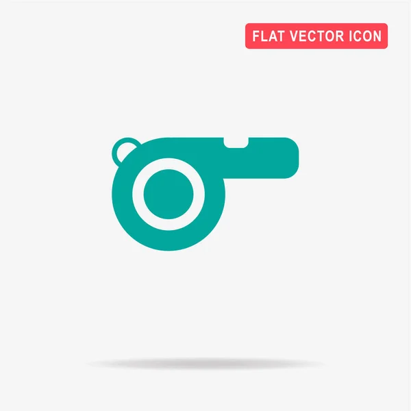 Whistle Icon Vector Concept Illustration Design — Stock Vector