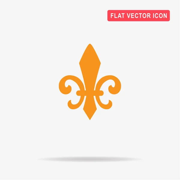 Fleur Lis Icon Illustration Vectorielle Concept Pour Design — Image vectorielle