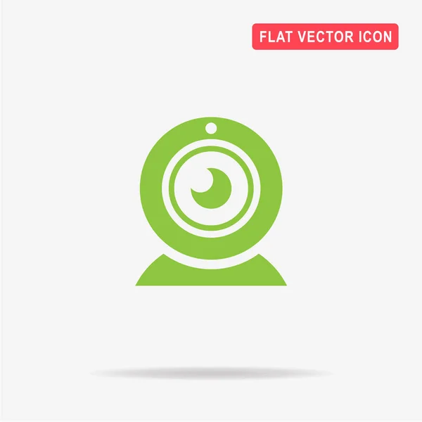 Ícone Câmera Web Ilustração Conceito Vetor Para Design — Vetor de Stock