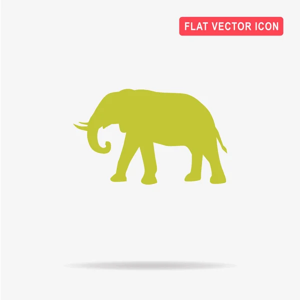 Het Pictogram Van Olifant Vectorillustratie Concept Voor Ontwerp — Stockvector