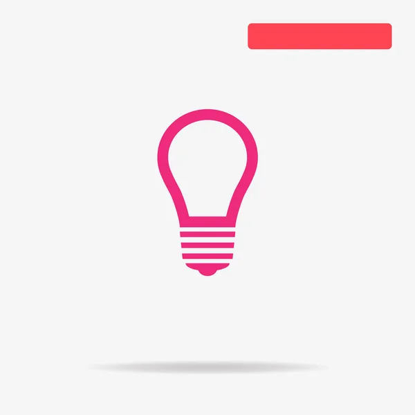 stock vector Light bulb icon. Vector concept illustration for design.