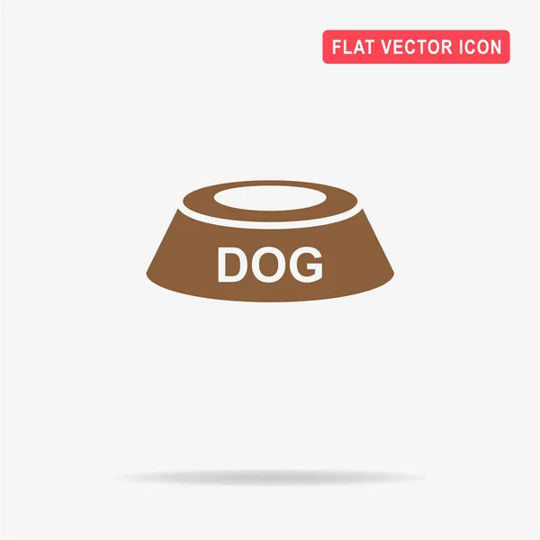 Значок Собачьей Миски Векторная Концепция — стоковый вектор