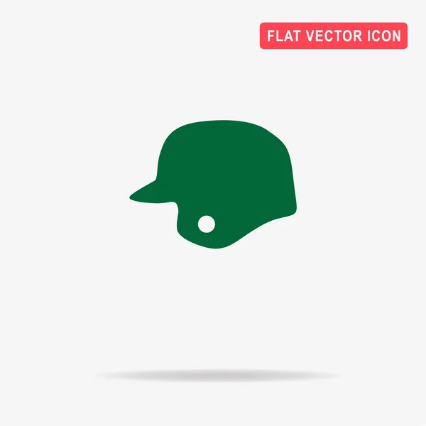 Baseballhelm Ikone Vektor Konzept Illustration Für Design — Stockvektor