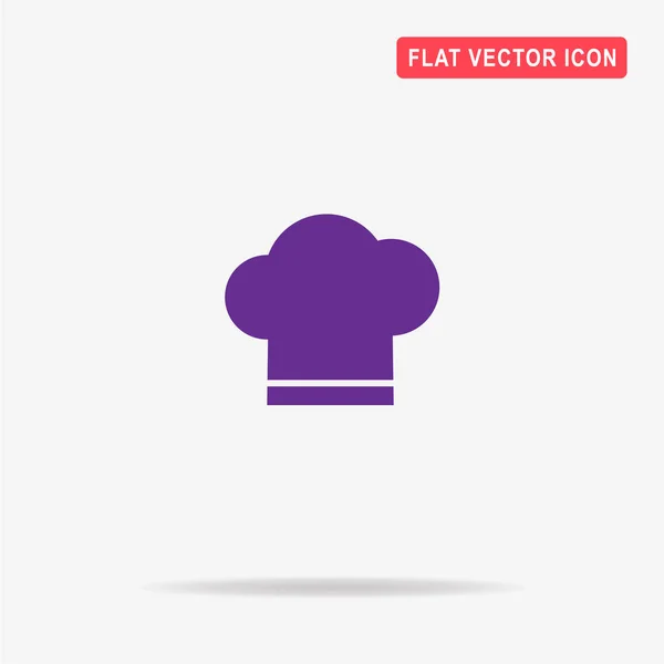 Chef Cap Icon Vector Concept Illustration Design — Stock Vector